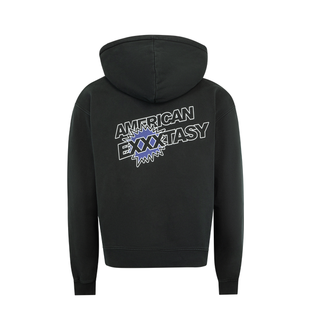Image 2 of 2 - BLACK - MIDNIGHT RODEO American Exxtasy Hoodie featuring pull-on styling, front and back graphic, kangaroo pocket, fleece lining and hoodie. 100% cotton.