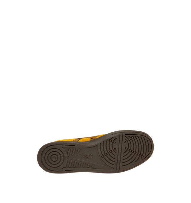 Image 4 of 5 - YELLOW - ASICS Skyhand OG Sneaker featuring minimalistic suede paneling, FLYTEFOAM PROPEL cushioning, EVA heel wedge and gum outsole.