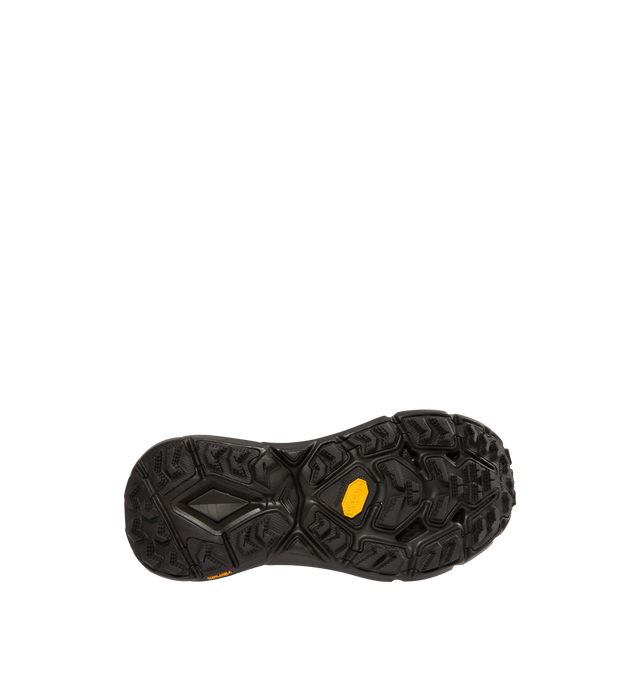 Image 4 of 5 - GREEN - HOKA U Mafate Speed 4 Lite Sneaker featuring ripstop and rubber upper with vibram sole, lace-up front, flat tongue design and padded collar.