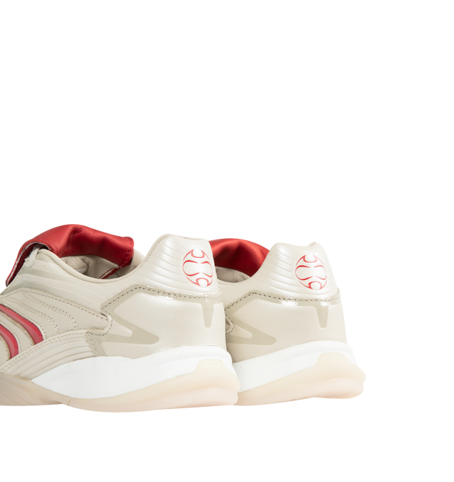 Image 3 of 5 - WHITE - ADIDAS Predator Sala Sneaker featuring a fold-over tongue, regular fit, lace closure, leather upper, leather lining and rubber outsole.
