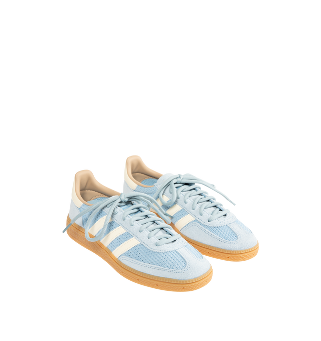 Image 2 of 5 - BLUE - ADIDAS Handball Spezial Sneaker featuring regular fit, lace closure, leather and synthetic upper, textile lining and rubber outsole.