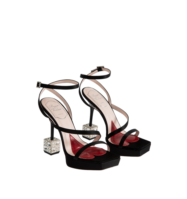 CUBE STRASS HEEL SANDAL 120