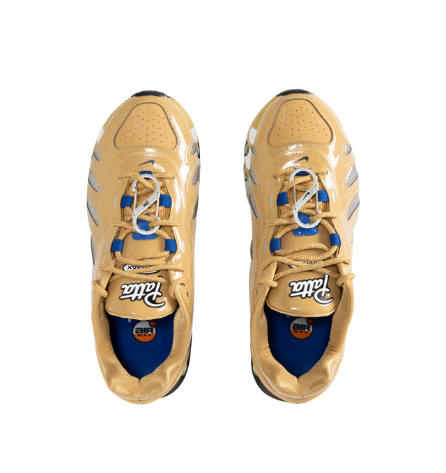 Image 5 of 5 - NEUTRAL - NIKE Air Max DN8 SP Sneaker featuring dynamic Air system with dual-chambered tubes and tuned pressure levels, plush foam is placed underfoot, sculpted upper is made of lightweight mesh on top, while slashes at the sides reveal open mesh for more breathability, plastic heel clip helps hold your foot down, glossy Swoosh logo and reflective accents.