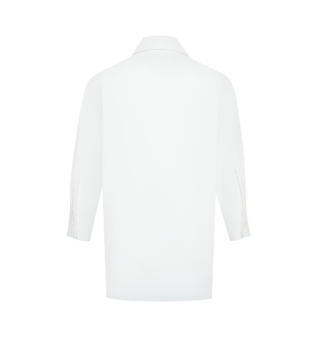 Image 2 of 2 - WHITE - BOTTEGA VENETA Shirt featuring front button closure, collar, button cuffs and long sleeves. Made in Italy.