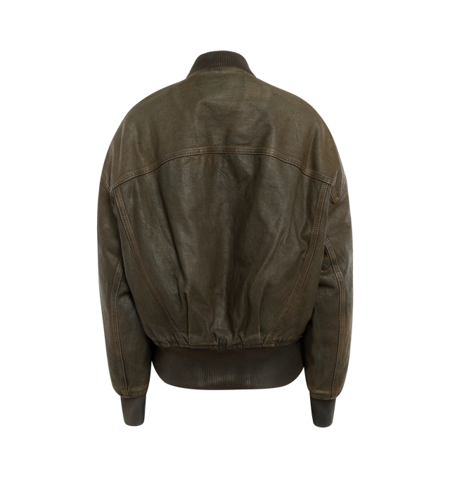 DYED DENIM BOMBER JACKET (WOMENS)