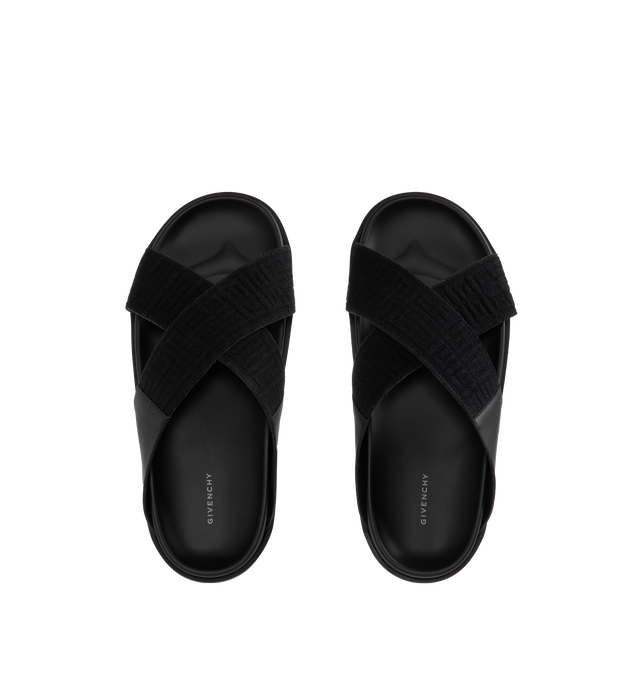 G PLAGE CROSSED STRAP SANDALS (MENS)