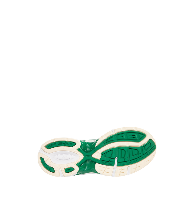 Image 4 of 5 - GREEN - ASICS Gel-1130 Sneaker featuring late 2000s runner aesthetic, synthetic leather overlays and mesh underlays, dyed sockliner, GEL technology cushioning, shock absorption and TRUSSTIC support system.