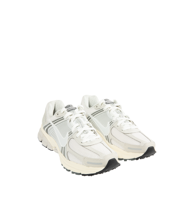 Image 2 of 5 - WHITE - NIKE Zoom Vomero 5 SE Sneaker featuring lace-up front, padded collar and tongue, mesh upper with TecTuff and utilitarian overlays, foam midsole with Zoom Air cushioning and rubber tread.