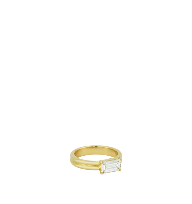 Image 1 of 3 - GOLD - JEMMA WYNNE FORME Diamond Pinky Ring featuring 18k Yellow Gold and Diamond - 1ct. Hirshleifers offers a range of pieces from this collection in-store. For personal consultation and detailed information about jewelry, please contact our dedicated stylist team at personalshopping@hirshleifers.com.This item may be restricted for online purchase to international clients. For assistance purchasing this item please contact our dedicated stylist team at personalshopping@hirshleifers.com.