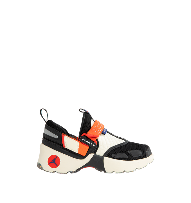 Image 1 of 5 - MULTI - JORDAN Trunner Rare Air Sneaker featuring low collar, breathable knits, durable canvas, synthetic leather, lightweight, forefoot strap for an adjustable fit and a chunky foam midsole.