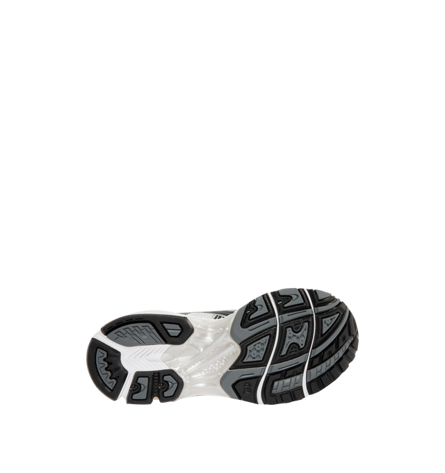 Image 4 of 5 - SILVER - Asics GEL-Kayano 14 Sneakers are lace-up style with rip-stop underlays, GEL cushioning, and TRUSSTIC support system. Unisex style in men's sizing.