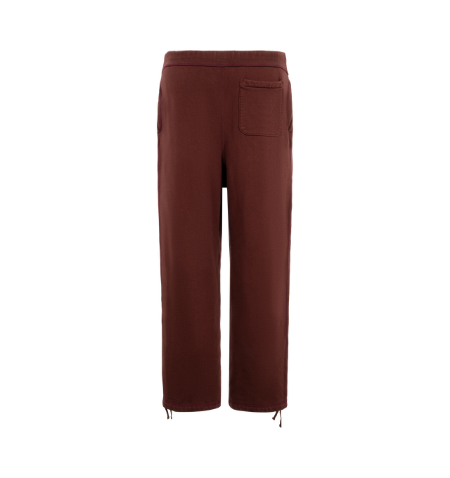 Image 2 of 3 - RED - A.Presse Men's Vintage Sweatpants are crafted from a vintage-inspired cotton and feature a relaxed fit with adjustable drawcords at the hems. Main Material: 100% Cotton. Made in Japan.
