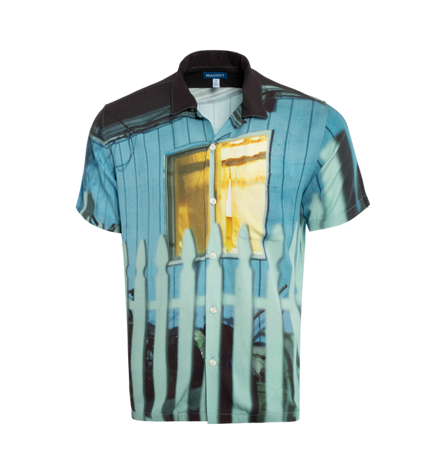 EVENING BLUE BUTTON UP (MENS)