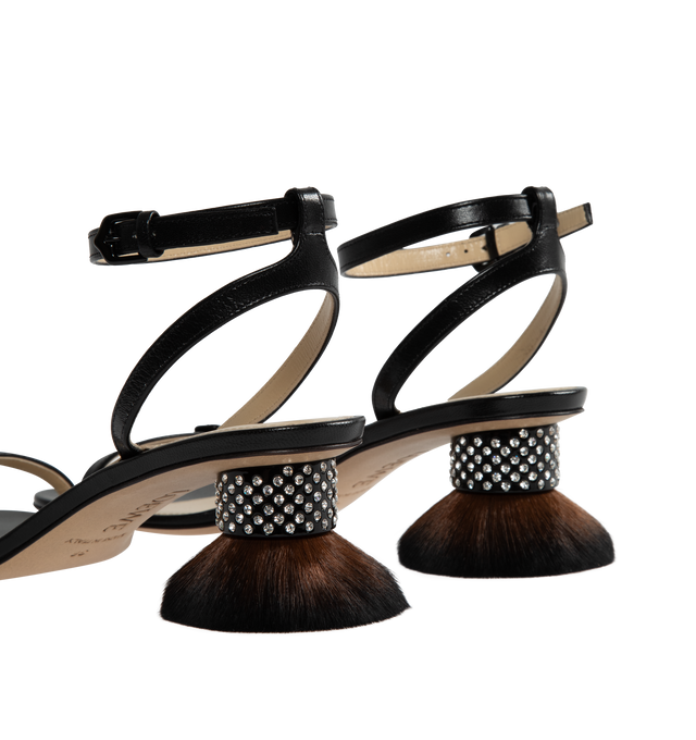 PETAL BRUSH HEEL SANDAL