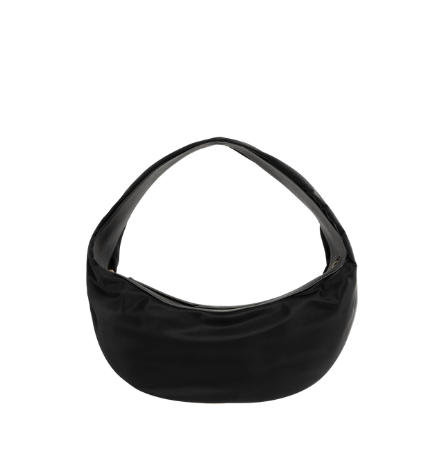 Image 1 of 3 - BLACK - KHAITE Medium Olivia Hobo Bag featuring a slouchy zip-top hobo bag in richly textured calfskin with integrated strap to wear over the shoulder or carry by hand. 16 in x 7 in x 9.4 in. Handle drop: 9 in. 100% calfskin. Made in Italy.