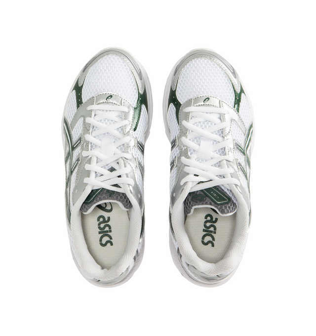 Image 5 of 5 - WHITE - Asics GEL-1130 Sportstyle Retro Sneaker featuring late 2000s runner aesthetic reimagined with overlays and breathable mesh underlays, GEL technology cushioning for excellent shock absorption.