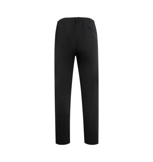 Image 2 of 3 - GREY - POST O'ALLS Post Coach Pants featuring an elastic waistband with a built-in belt, relaxed silhouette and internal drawcord at the hem. 80% polyester, 10% rayon, 10% acrylic. Made in Japan.