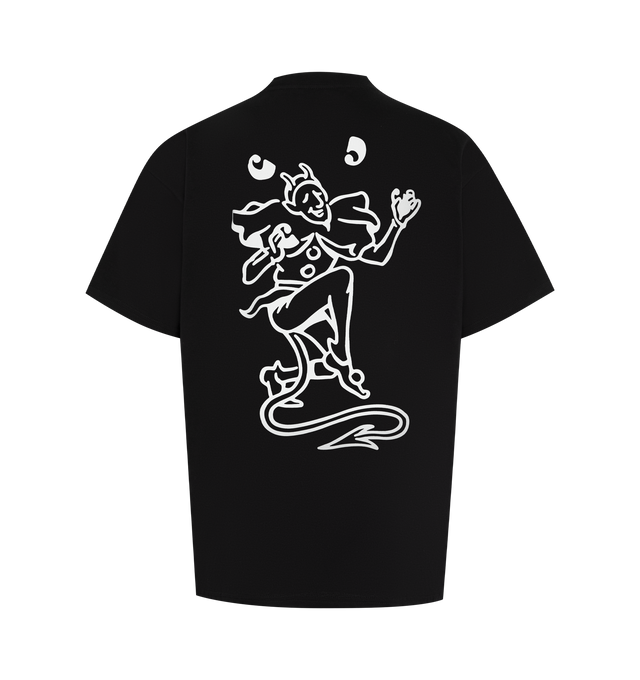 Image 2 of 2 - BLACK - CARHARTT WIP Playing Cards T-Shirt featuring a loose fit, crew neck, short sleeves, midweight organic cotton jersey and a graphic print appears on the chest. 100% cotton.