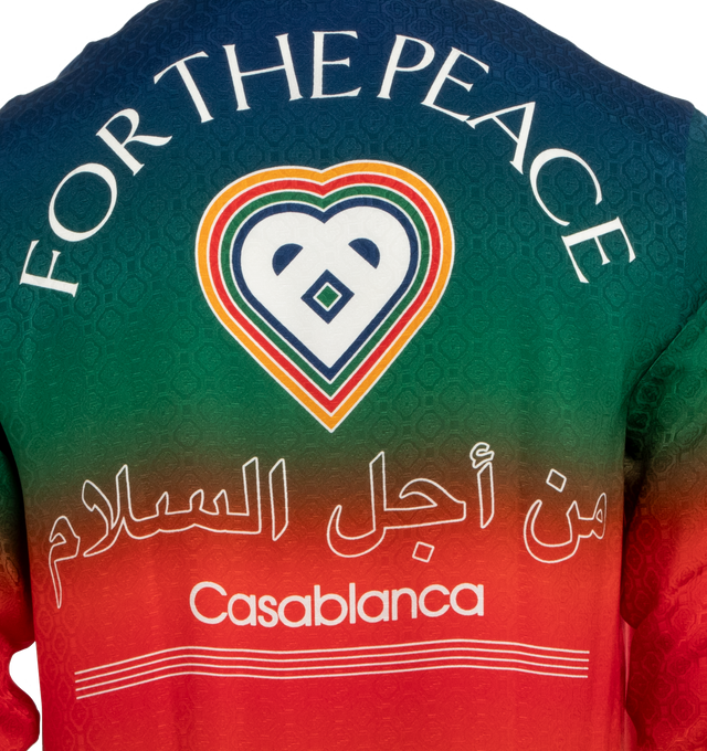 PEACE GRADIENT SILK SHIRT (MENS)
