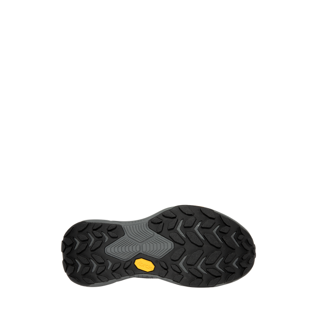 Image 4 of 5 - GREY - Hoka Project Transport Sneakers feature a shrouded ripstop upper with textured synthetic overlays for lightweight durability and a sleek, modern look. Designed for everyday wear, these performance sneakers include a quick-lace system with a zippered shroud, reflective details, signature HOKA cushioning, and a Vibram Ecostep outsole for reliable traction and lasting comfort. Main Material: Ripstop Textile and Synthetic. Sole: Vibram Rubber. Made in Vietnam.
