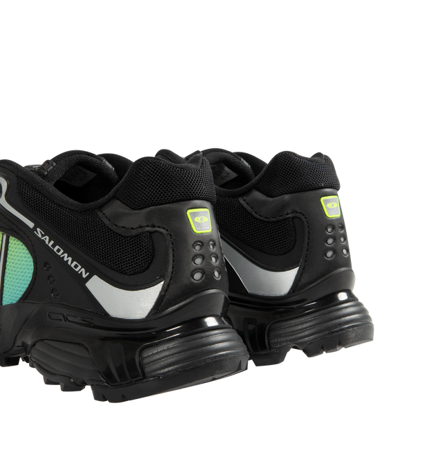 Image 3 of 5 - BLACK - SALOMON XT-Whisper Sneakers featuring slip-on styling with pull-cord closure, logo detail on tongue and back counter, anti-debris tongue for extra level of protection and padded low-cut collar.