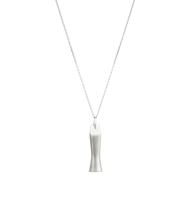 Image 1 of 2 - SILVER - RICK OWENS Sister Charm Necklace featuring palladium brushed brass, lobster clasp closure and measures approx 27.5" in length. Made in Italy.