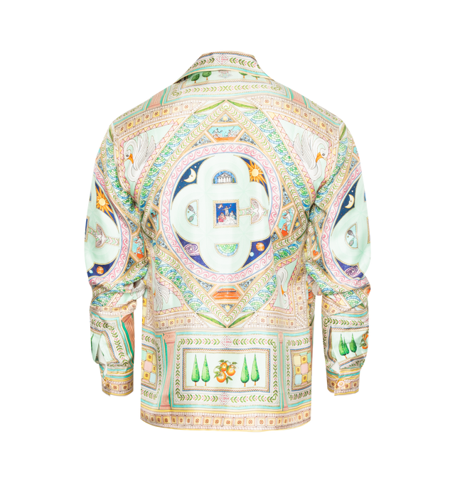 CUBAN COLLAR LONG SLEEVE SHIRT