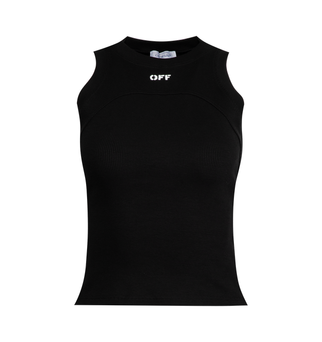 OFF STAMP RIB ROUND TANK TOP (WOMENS)