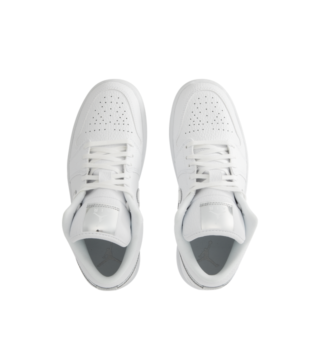 Image 5 of 5 - WHITE - JORDAN Air Jordan 1 Low SE Sneaker featuring encapsulated Air-Sole unit, lightweight cushioning, genuine leather in the upper and solid rubber outsole.