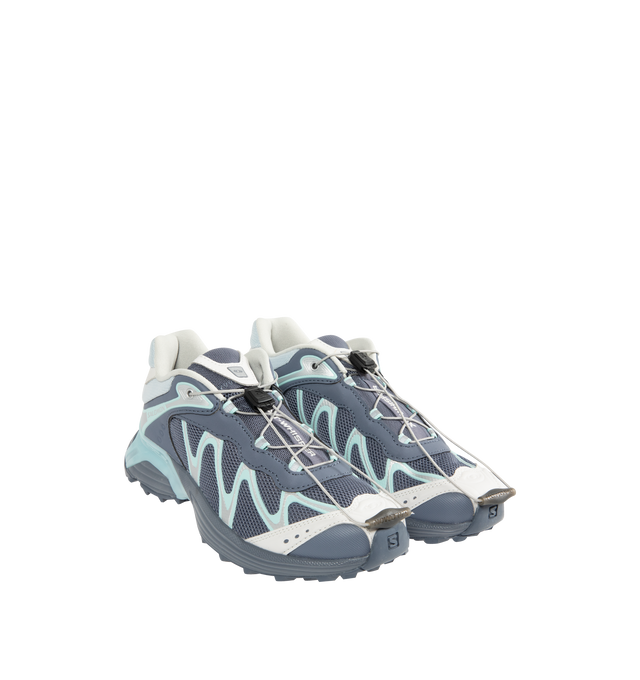Image 2 of 5 - GREY - SALOMON XT-Whisper Sneaker featuring Quicklace system, Contagrip outsole, round stiffened toe and reinforced heel counter.
