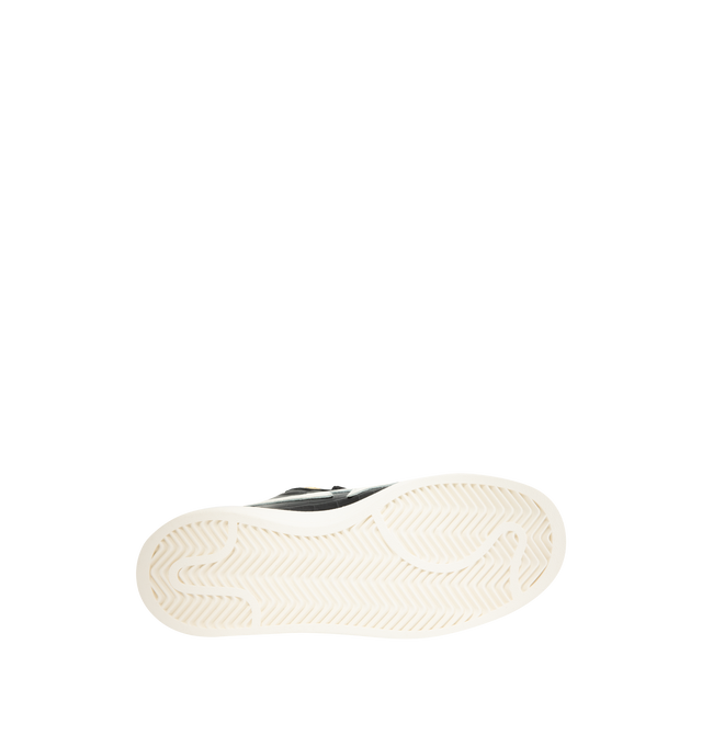 Image 4 of 5 - BLACK - ADIDAS x BAPE Originals Edition Campus 00s Sneaker featuring logo hardware at lace-up closure, logo patch at padded tongue, padded collar, signature serrated stripes at outer side, graphic appliqu at inner side, logo embroidered at heel tab, mesh lining and treaded rubber sole.
