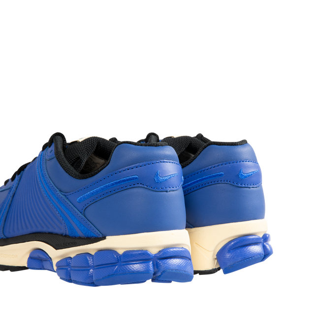 Image 3 of 5 - BLUE - NIKE Zoom Vomero 5 Sneaker featuring full-grain leather on the upper, Zoom Air cushioning and rubber outsole.