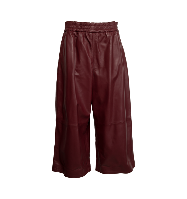 WIDE LEG LEATHER TROUSERS (WOMENS)