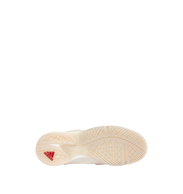 Image 4 of 5 - WHITE - ADIDAS Predator Sala Sneaker featuring a fold-over tongue, regular fit, lace closure, leather upper, leather lining and rubber outsole.