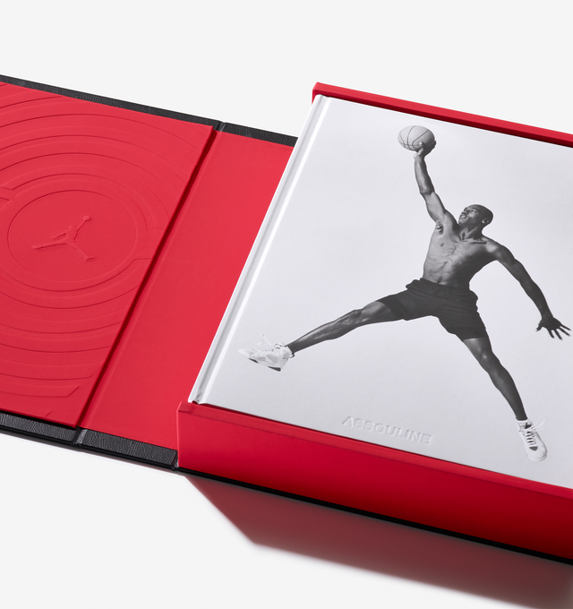 Image 15 of 20 - MULTI - Assouline celebrates 40 years of Air Jordan with a landmark Ultimate volume, created in collaboration with Michael Jordan and the Jordan Brand. This collectors piece honors the enduring influence of Michael Jordan and the brand that reshaped sport, style, business, and culture worldwide.Limited to 1,000 hand-numbered copies, the Ultimate edition is crafted with a host of bespoke details. Encased in an intricately tooled leather clamshell, the cover features Baroque-inspired embossin