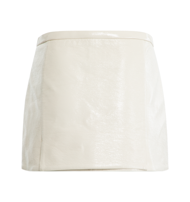 HERITAGE A-LINE VINYL MINI SKIRT