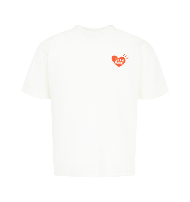 Image 1 of 2 - WHITE - HUMAN MADE Graphic T-Shirt featuring colorful heart logo on the front, crew neck, short sleeves and regular fit. 100% cotton.