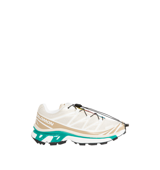 Image 1 of 5 - WHITE - SALOMON SHOES XT-6 Sneakers featuring one pull tightening with Quicklace closure, abrasion resistant mesh, breathable lining, synthetic textile upper and rubber sole.