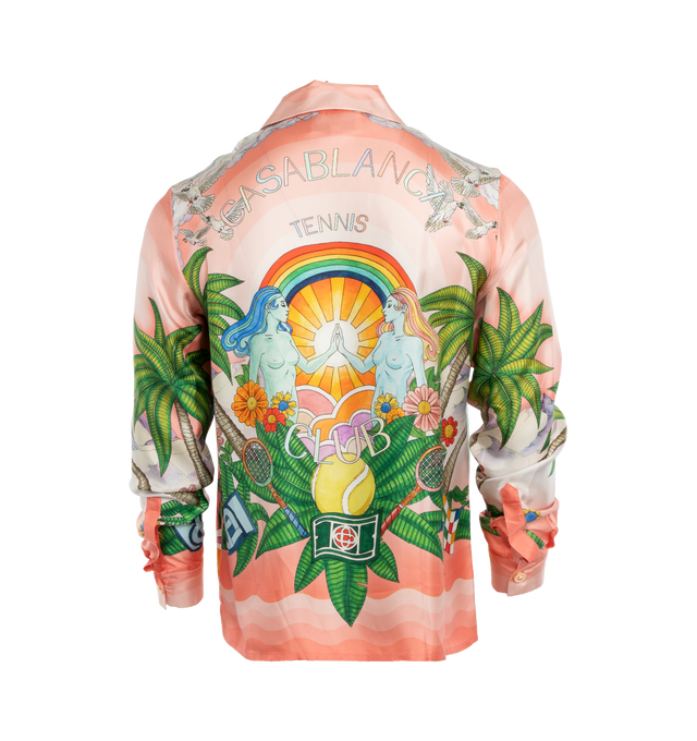 CUBAN COLLAR LONG SLEEVE SHIRT (MENS)