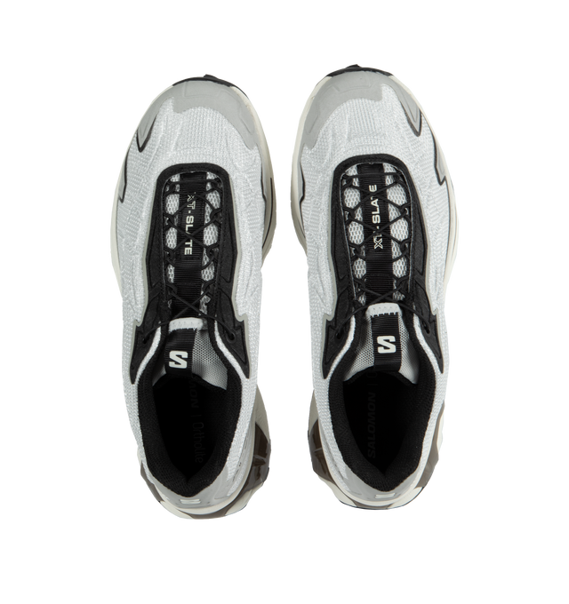 Image 5 of 5 - GREY - SALOMON XT-Slate Sneaker featuring synthetic and textile upper, easy Quicklace system, a light embossed rod and an Advanced Chassis  sole block and rubber outsole. 