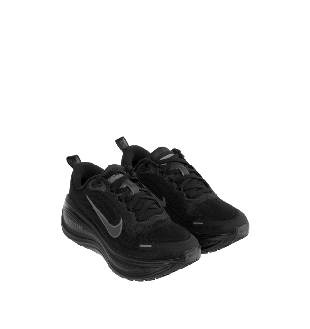 Image 2 of 5 - BLACK - NIKE Vomero Plus Sneaker featuring ultra-responsive ZoomX foam midsole, engineered mesh upper, high-abrasion rubber outsole and reflective details.