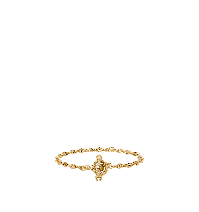 Image 1 of 1 - GOLD - HOORSENBUHS 3MM Open Link Bracelet featuring handmade 3MM Open-Link bracelet, iconic tri-link loop and toggle closure. Hirshleifers offers a range of initial pieces from this collection in-store. For personal consultation and detailed information about jewelry, please contact our dedicated stylist team at personalshopping@hirshleifers.com. This item may be restricted for online purchase to international clients. For assistance purchasing this item please contact our dedicated stylist t