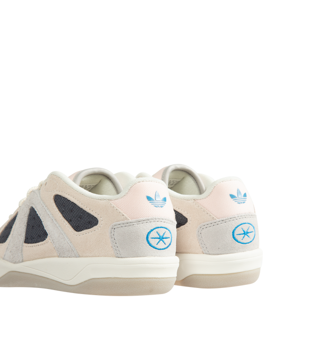Image 3 of 5 - WHITE - Adidas Originals x Bad Bunny Men's BADBO 1.1 Unisex Shoes feature a bold, contemporary silhouette that reflects the latest collaboration between adidas Originals and Bad Bunny. Designed with premium materials and distinctive detailing, this statement sneaker blends sport-inspired functionality with the artist's signature creative vision, delivering a modern look rooted in self-expression and individuality. Upper: Nubuck with hairy suede overlaysOutsole: Rubber.
