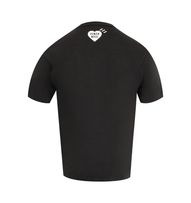 Image 2 of 2 - BLACK - HUMAN MADE Graphic T-Shirt featuring short sleeves, regular fit, ribbed crewneck and graphic print on the chest. 100% cotton.