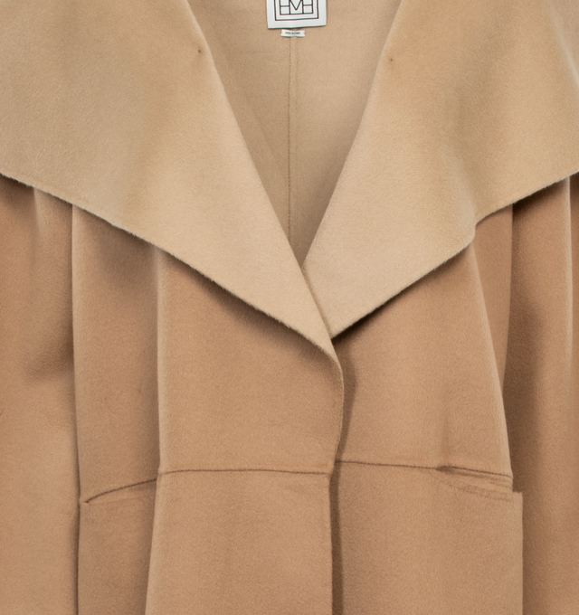 TWO-TONE WOOL CASHMERE COAT (WOMENS)