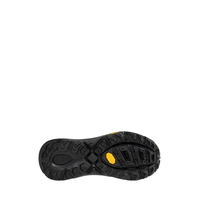 Image 4 of 5 - GREY - HOKA Mafate Three2 Sneaker featuring quick lace system, internal gusset, mesh upper with hot melt overlays, compression molded EVA midsole and Vibram Megagrip outsole.