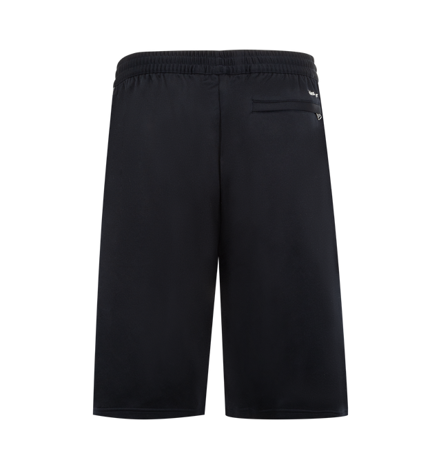 Image 2 of 4 - NAVY - ADIDAS X WALES BONNER Twill Track-Short featuring embroidered logo, two side pockets, one back pocket and signature stripes. 75% cotton, 25% recycled polyester.