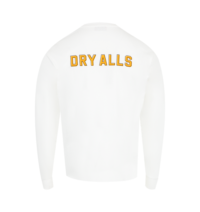 Image 2 of 2 - WHITE - HUMAN MADE Graphic T-Shirt featuring long sleeves, regular fit, ribbed crewneck, cuffs and hem, graphic print on the front and back. 100% cotton.