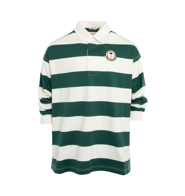 MONCLER X PALM ANGELS LONG SLEEVE POLO (UNISEX)