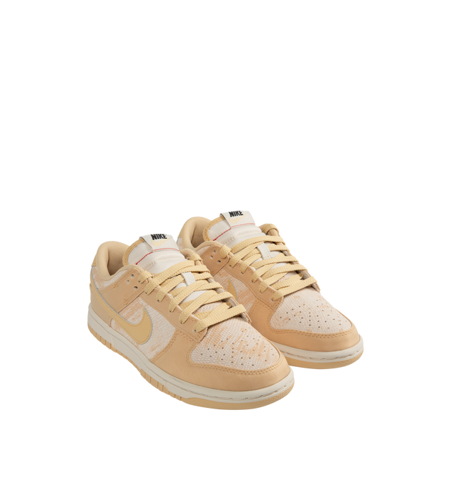 Image 2 of 5 - BROWN - NIKE Dunk Low Sneakers featuring upper that softens and gains vintage character with wear, foam midsole offers lightweight, responsive cushioning and rubber outsole with classic pivot circle adds durable traction and heritage style.